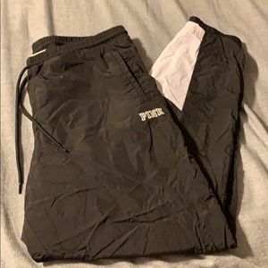 Pink windbreaker pants